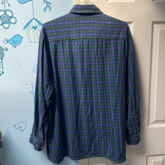 Christopher Hart Button Down 100% Cotton Flannel Plaid Shirt Men's Size 2X Big ! - Picture 8 of 11